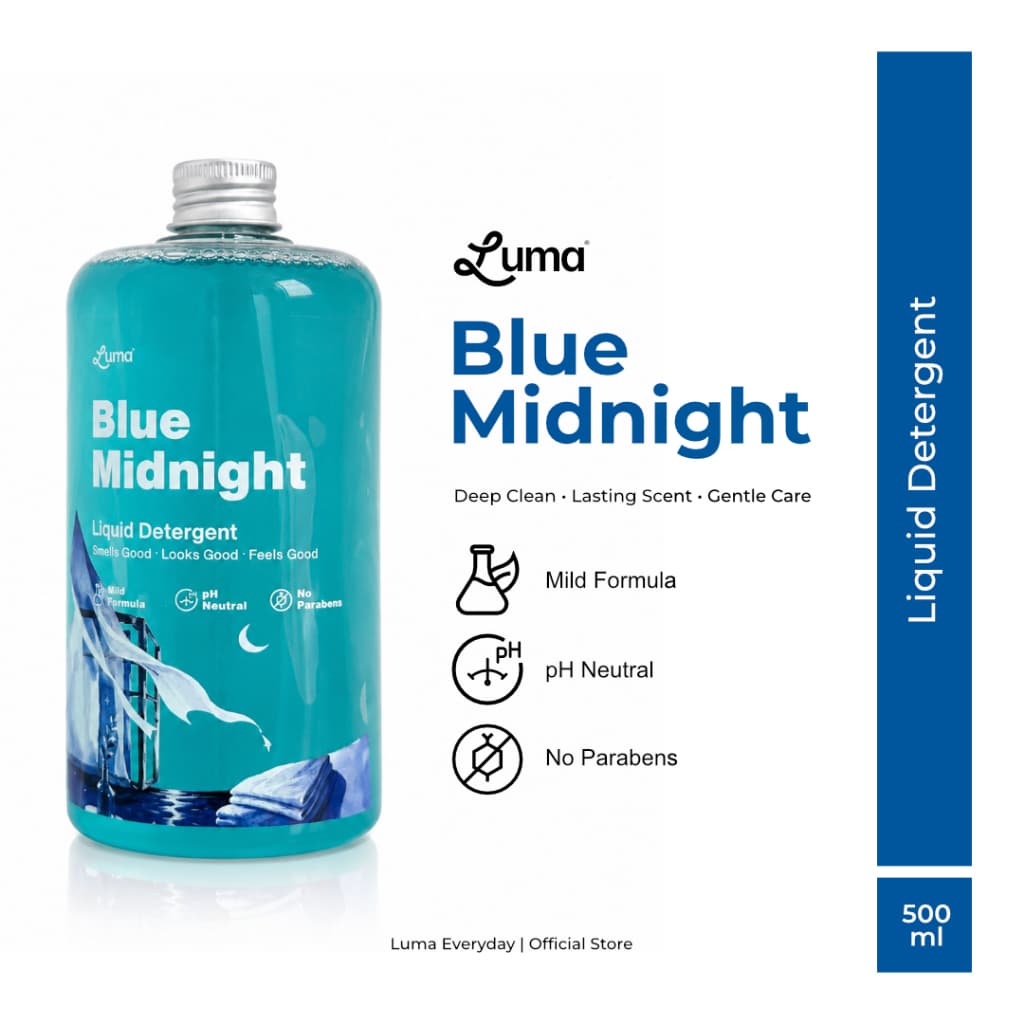 Luma Luma Blue Midnight Deterjen Cair Laundry Detergent, 500ml