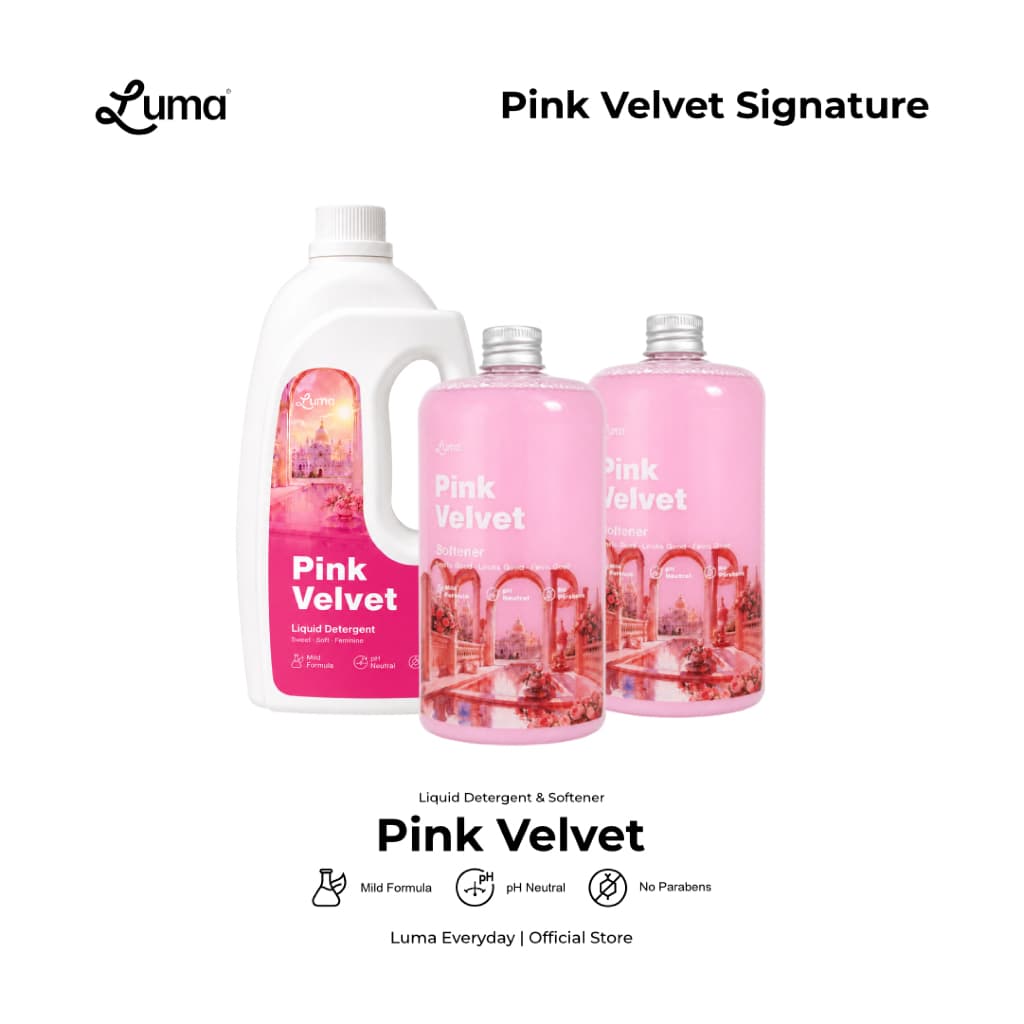 Luma BUNDLE DETERGENT SIGNATURE PACK PINK VELVET, BUNDLE DETERGENT SIGNATURE PACK PINK VELVET